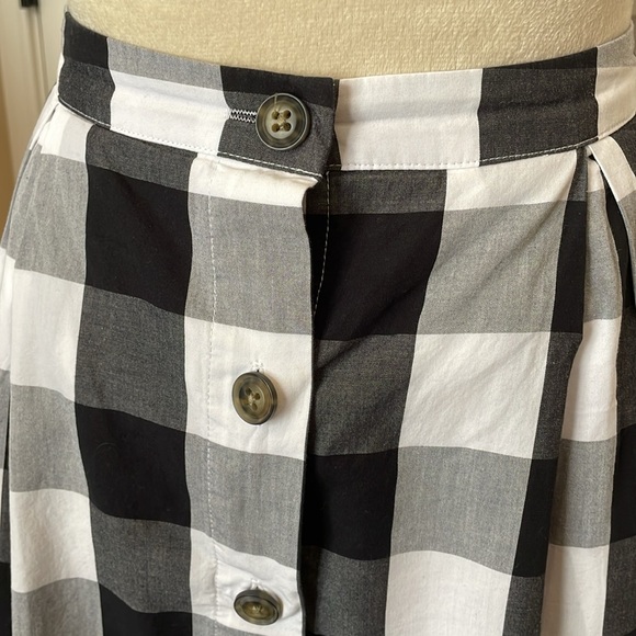 Who What Wear Gingham Print Maxi Skirt 28” Waist - Picture 4 of 7